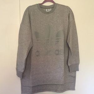 Oversized Adidas Crewneck
